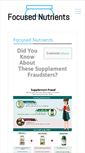 Mobile Screenshot of focusednutrients.com