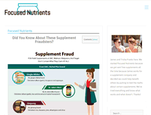 Tablet Screenshot of focusednutrients.com